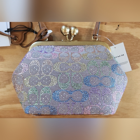 Coach Kisslock 16 Rainbow Ombre Crystal - Picture 10 of 15